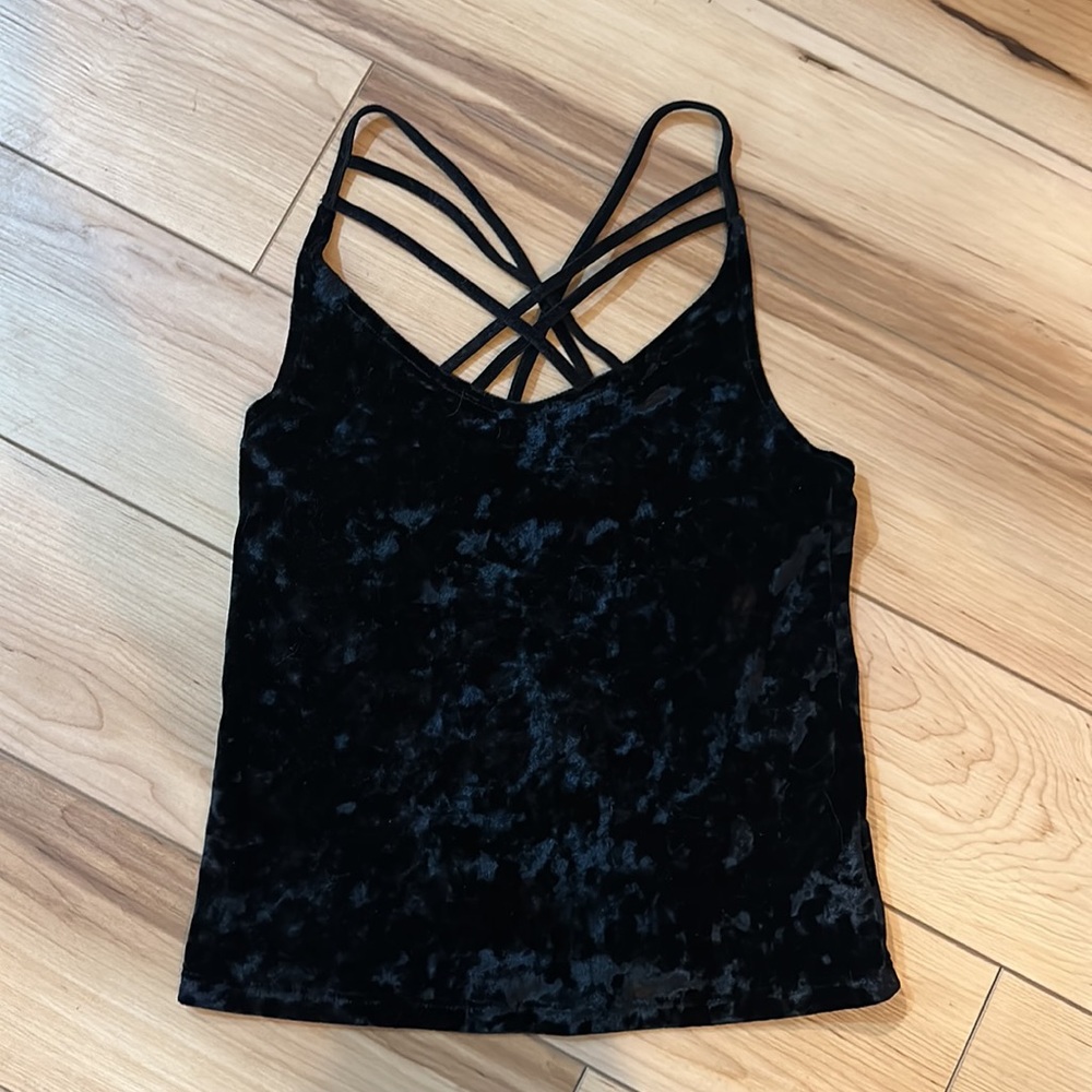 Crushed velvet American Eagle tank top